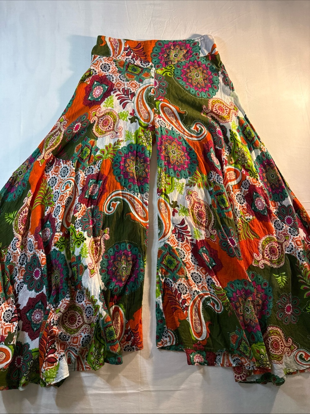 Vibrant Paisley Palazzo Pants